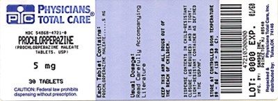 Prochlorperazine Maleate 5 mg Label - 5mg package label